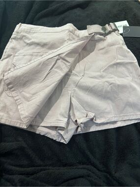 Girls' Light Mauve Skort with Adjustable Buckle